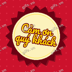 Cảm ơn quý khách GIF