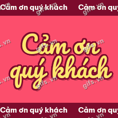 Cảm ơn quý khách GIF