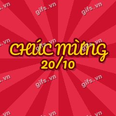 CHÚC MỪNG 20/10 GIF