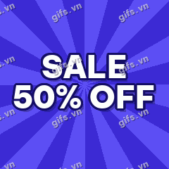 SALE 50% OFF GIF